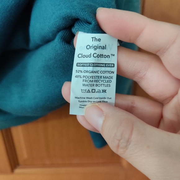 Soft Serve Women's Cloud Cotton Hoodie, Shark steel blue, Size L - Picture 3 of 5